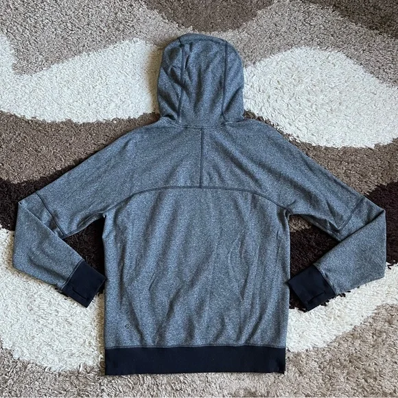 Lululemon Om & Roam Pullover Sz 4 In Heathered Speckled Black / Black - Picture 9 of 11